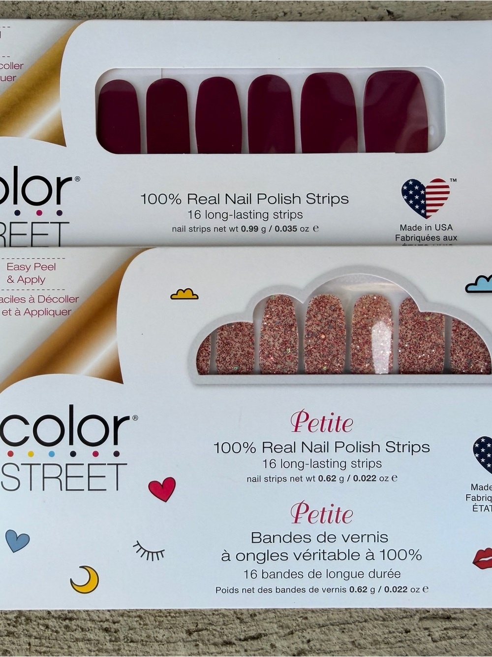 Color Street Nail Strips - Port-gal Glitterally Can’t Bundle NEW SEALED